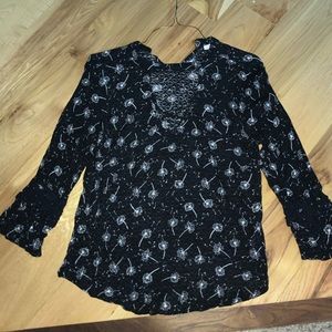 Black and White Patterned Shirt